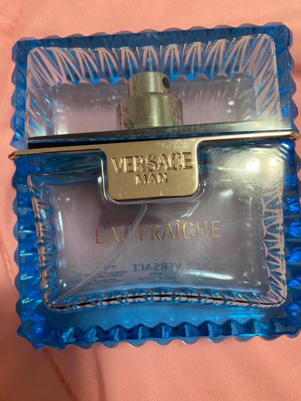 Versace Man Eau Fraiche EMPTY BOTTLE 1.7oz 50ml
